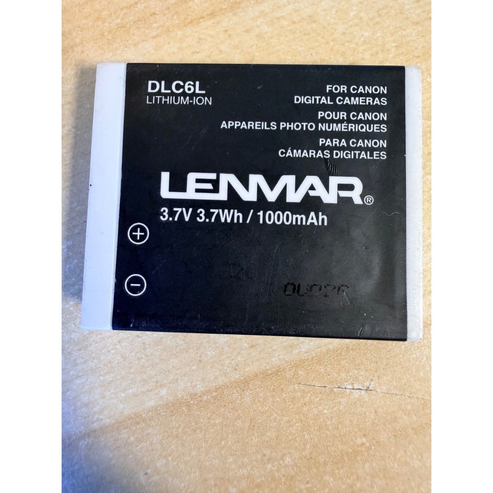 Canon Lenmar Digital Camera Battery BP-208DG DLC6L Rechargeable Li-ion